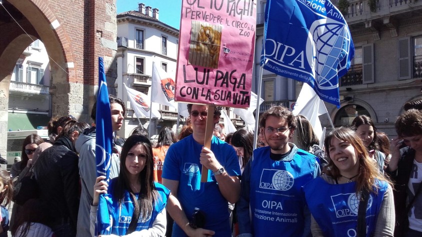 ITALY – MONZA, PACIFIC GARRISON AT ARENGARIO TO SAY NO TO CIRCUSES WITH ANIMALS