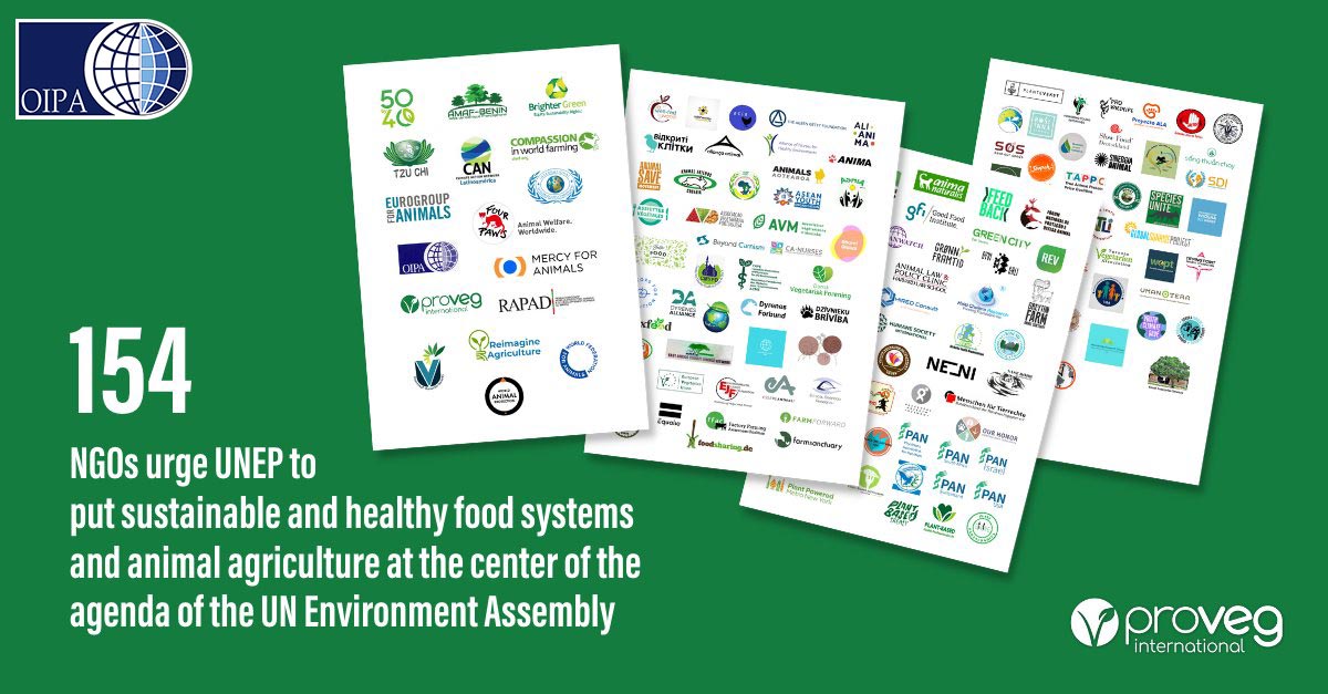 154 NGOs ASK UNEA AND UNEP TO ENCOURAGE A PLANT-DIETARY SHIFT TO CURB ENVIRONMENTAL AND CLIMATE DESTRUCTION