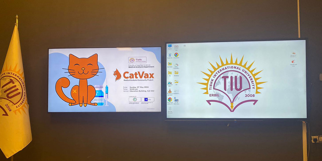 OIPA SPONSORS A CAT VACCINATION CAMPAIGN AT TISHK UNIVERSITY IN KURDISTAN