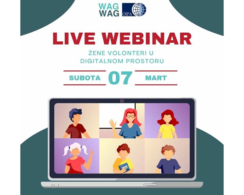 Join OIPA Bosnia and Herzegovina’s Webinar: “Women Volunteers in the Digital Space” on International Women’s Day